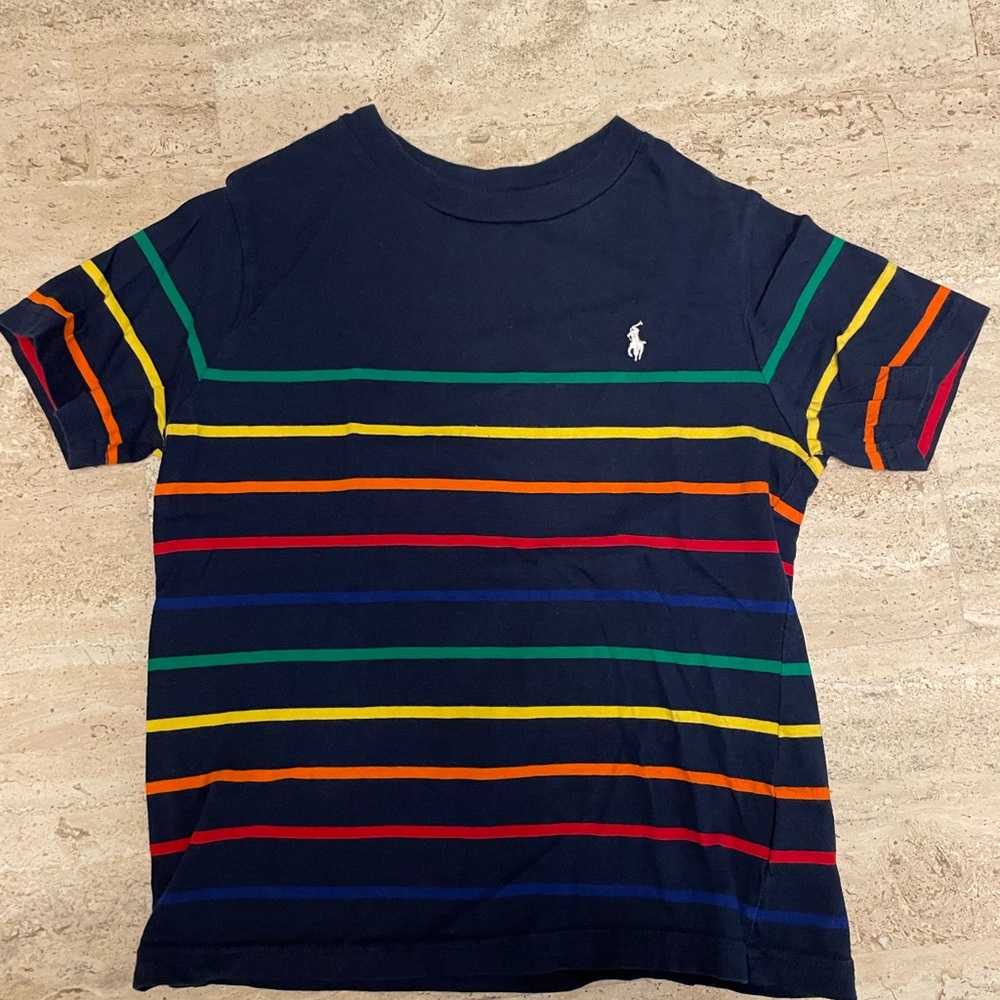 Polo by Ralph Lauren Kids' Multicolor Striped Cotton Jersey Tee